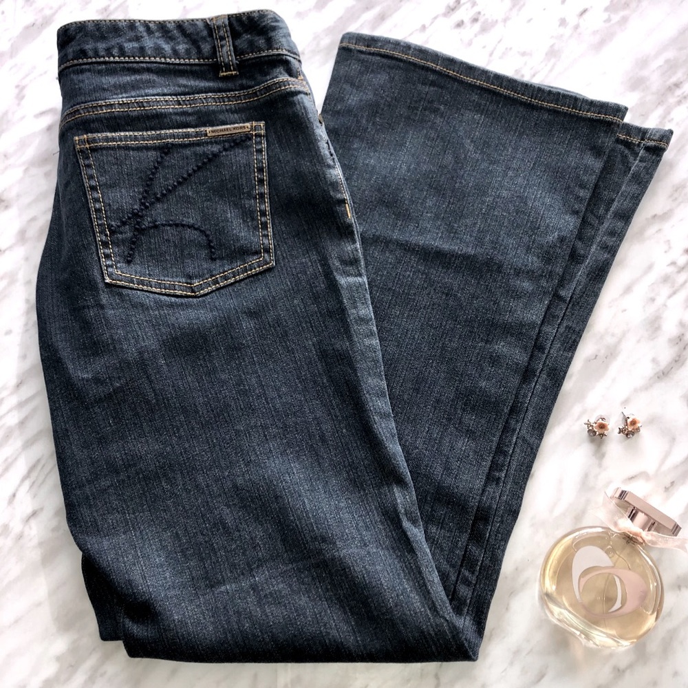 Michael Kors Dark Wash Bootcut Jeans Size 8 Petite